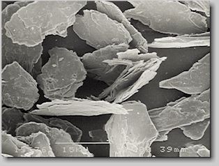 Bild 3. REM-Aufnahme von Pyrophyllit