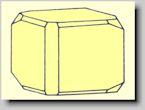 Crystal habit of Anglesite