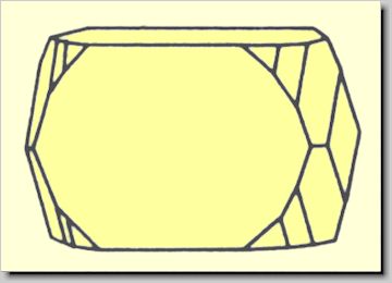 Kristallform von Anhydrit