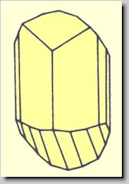 Crystal habit of Orpiment