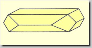 Crystal habit of Barite