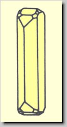 Crystal habit of Bismuthinite