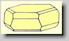 Crystal habit of Brucite