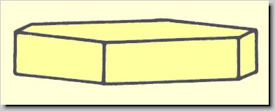 Crystal habit of Chloritoid