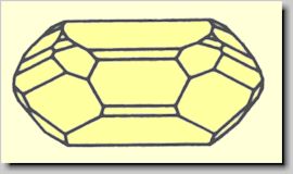 Crystal habit of Chondrodite