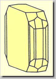 Kristallform von Columbit