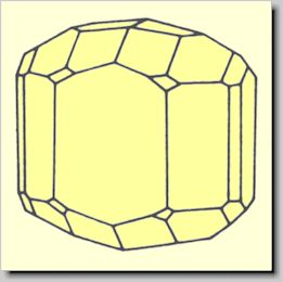Kristallform von Enstatit