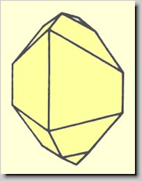 Crystal habit of Fassaite