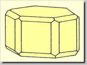 Kristallform von Nephelin