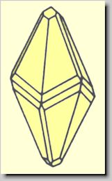Crystal habit of Siderite