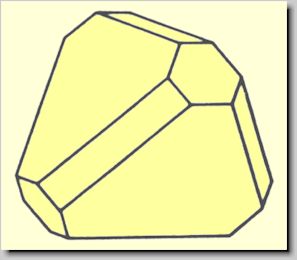 Kristallform von Sphalerit