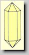 Crystal habit of Strontianite