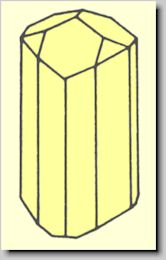 Kristallform von Turmalin