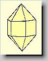 Kristallform von alpha-Quarz (Hochquarz)